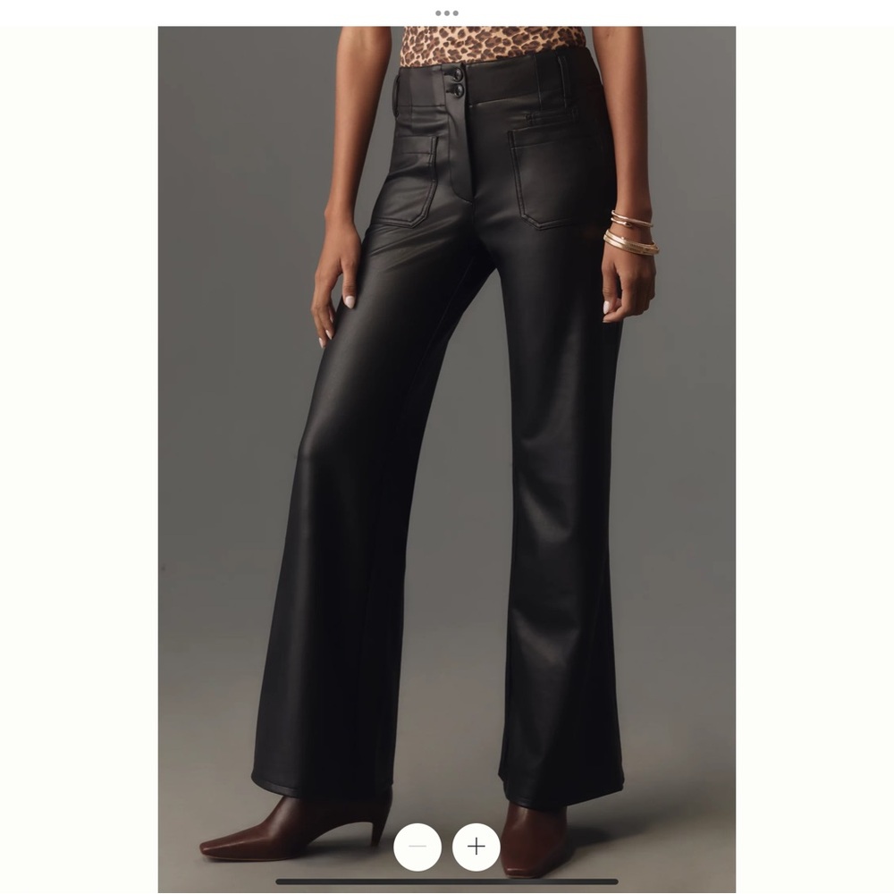 Mauve Black Flare Pants